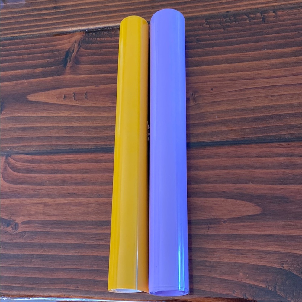Yellow and lavender  Heat Transfer Vinyl Rolls Bundle